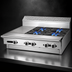Thumbnail image #4 for Garland Cuisine 36-Inch Heavy Duty Gas Combination Top Range with Modular Top, 4 Open Burners and 12-Inch Hot Top
