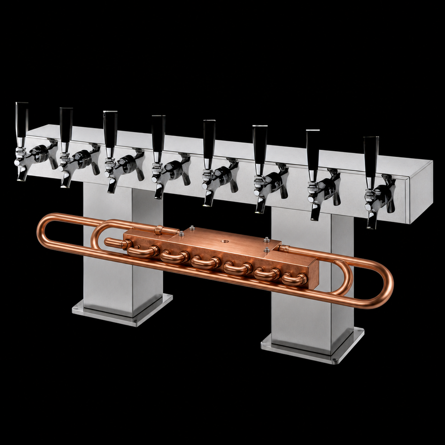 Copper Coolant Lines & Cold Block