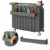 Thumbnail image #5 for Cambro Cambar 54-Inch Portable Beverage Bar with 80 lb. Ice Sink, 5-Bottle Speed Rail and Vinyl Cover, Granite Gray