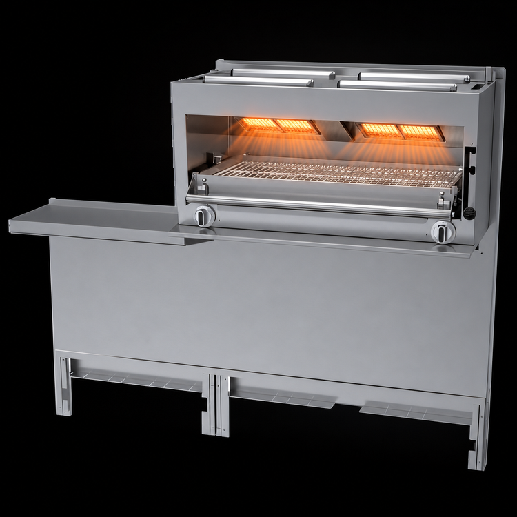 Product image #4 for Garland G Starfire Pro G-Series Gas Infrared Range-Mount Salamander Broiler for G60 Range, 59-1/16-Inch Wide, 40,000 BTU