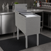 Thumbnail image #4 for Glastender Underbar Stainless Steel Ice Bin with Sliding Cover, 12 x 24 Inch, 42 lb Capacity