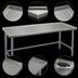 Thumbnail image #4 for Eagle Spec-Master Marine Series 144-Inch x 36-Inch 14-Gauge Stainless Steel Work Table with Marine Edge