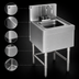Thumbnail image #4 for Eagle Group Spec-Bar 1-Compartment Freestanding Wet Waste Sink with Deck-Mount Gooseneck Faucet, 12 x 19 Inch