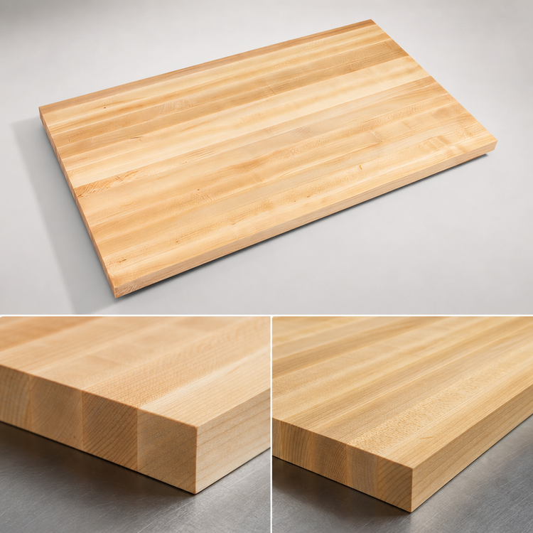 Product image #4 for John Boos Boos Block 48 Inch x 38 Inch Edge Grain Maple Kitchen Countertop