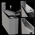 Thumbnail image #4 for Underbar Outside Front Corner Drainboard with Backsplash, 24-Inch Deep, 15° Angle, Stainless Steel, No Legs