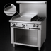 Thumbnail image #4 for Garland G Starfire Pro 36-Inch Gas Restaurant Range with 2 Open Burners, 24-Inch Griddle, and Storage Base