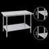 Thumbnail image #4 for Advance Tabco GLG-307 84-Inch x 30-Inch Flat Top Work Table with Galvanized Undershelf