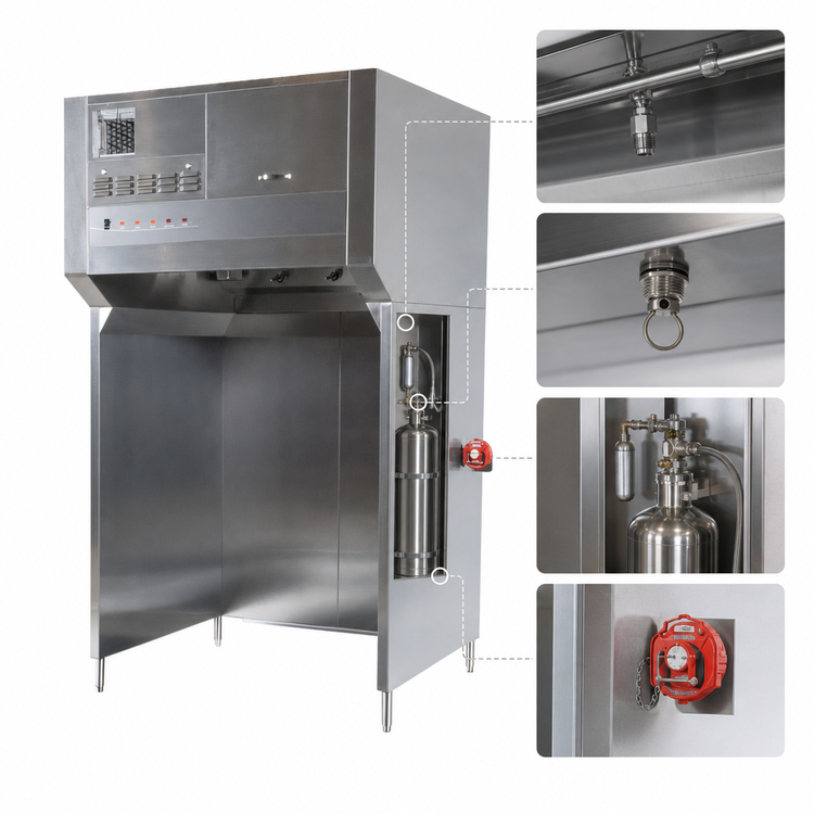 Product image #4 for Wells Universal Ventless Hood with 48-Inch Cooking Zone and Horizontal Air Discharge