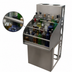 Thumbnail image #4 for BK Resources Stainless Steel Underbar Liquor Bottle Display Unit, 24 Inch Wide, 4-Step, Approx. 27-Bottle Capacity