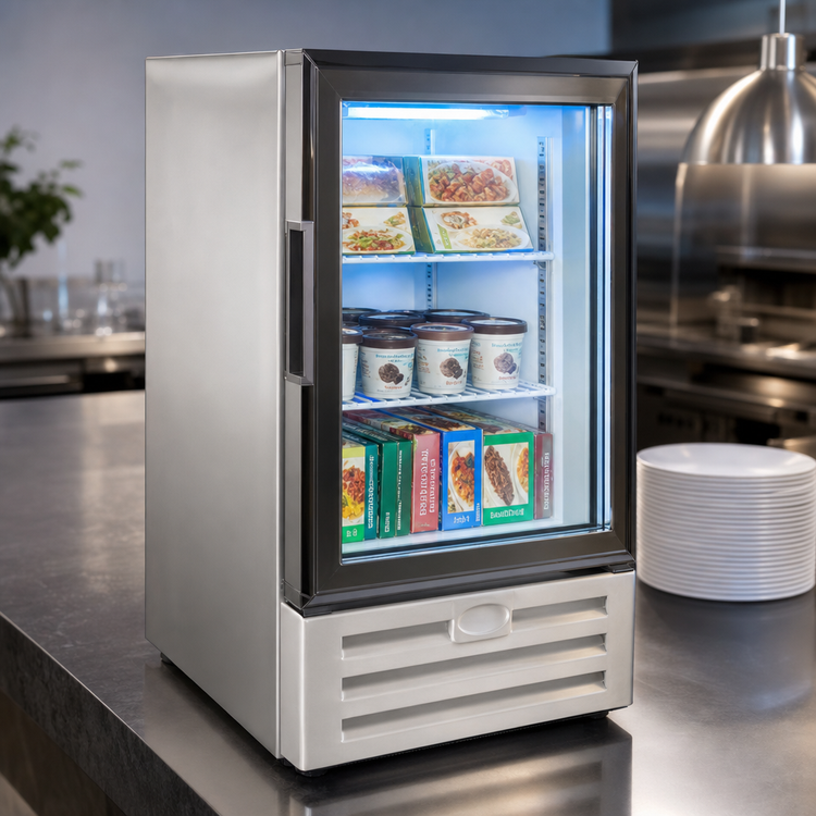 Product image #4 for Countertop Glass Door Freezer Merchandiser, 2 Cu. Ft., Bottom-Mount Self-Contained Refrigeration