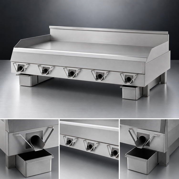 Product image #4 for Garland Master CG-48F 48-Inch Countertop Gas Front Drain Production Griddle