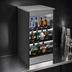 Thumbnail image #4 for Glastender 18-Inch Wide Open Front Back Bar Liquor Display Cabinet with 3 Steps and LED Lighting
