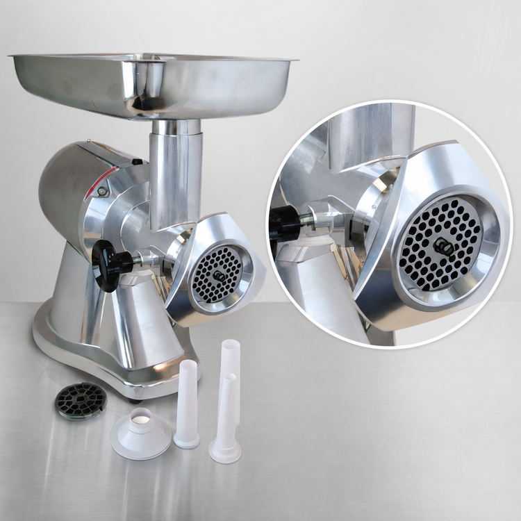 Product image #4 for Omcan USA Electric #12 Countertop Meat Grinder, Reverse Switch, 1 HP, 110V