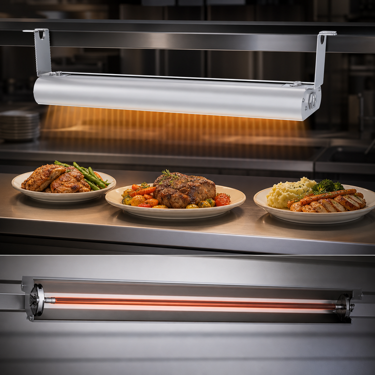 Product image #4 for Vollrath 42-Inch Low Profile Unlighted Strip Heat Lamp with Remote Infinite Switch