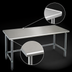 Thumbnail image #4 for Eagle Spec-Master 84-Inch W x 30-Inch D Stainless Steel Work Table, Open Base