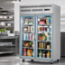 Thumbnail image #4 for Everest Refrigeration ESGR2 Two-Section Glass Door Reach-In Refrigerator, 48 Cu. Ft., Top-Mounted Self-Contained R290