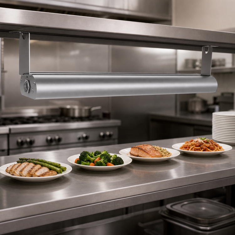 Product image #4 for Vollrath 66-Inch Low Profile Unlighted Strip Heat Lamp, Aluminum, 208V