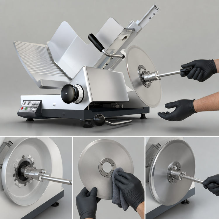 Product image #5 for Bizerba Heavy Duty GSP-SBR Hi-150 13-Inch Semi-Automatic Gravity Feed Slicer with Safe Blade Removal and Illuminated Safety Package