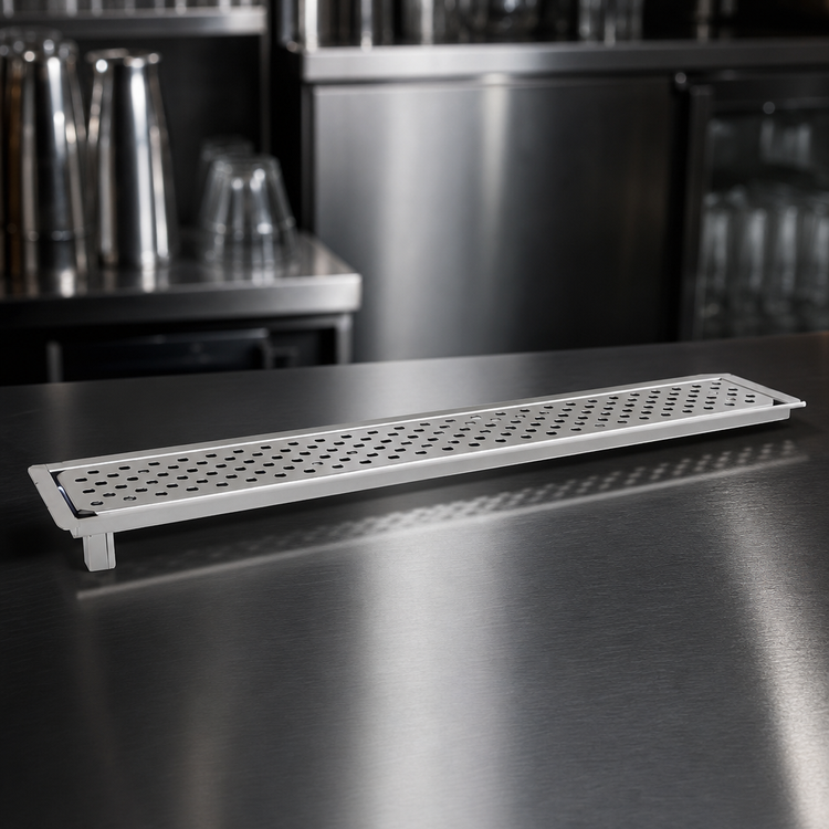 Product image #4 for Glastender 30-Inch Drop-In Stainless Steel Drink Rail