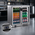 Thumbnail image #4 for BK Resources 36-Inch Slimline 2-Door Glass Back Bar Refrigerator