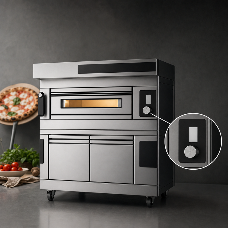 Product image #4 for Moretti Forni S0501P04 S50E serieS Electric Single-Deck Pizza Oven with Prover
