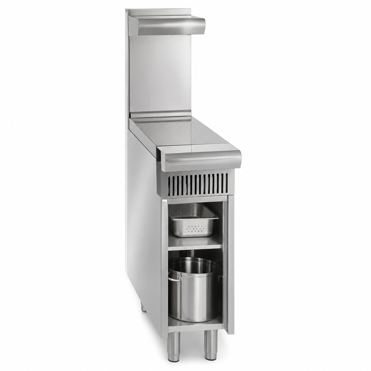 Product image #4 for Imperial Spec Series 12-Inch Heavy Duty Gas Spreader Cabinet with Open Cabinet Base and Bottom Shelf