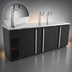 Thumbnail image #4 for Pro-Line E-Series Three-Section Draft Beer Cooler, 95.5-Inch Wide, 5-Keg Capacity, Black