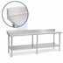 Thumbnail image #4 for Eagle Group Budget Series 108-Inch x 36-Inch 430 Stainless Steel Work Table with 4-1/2-Inch Backsplash and Adjustable Undershelf