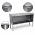 Thumbnail image #4 for John Boos Open Front Stainless Steel Enclosed Base Work Table, 108 x 30 Inches