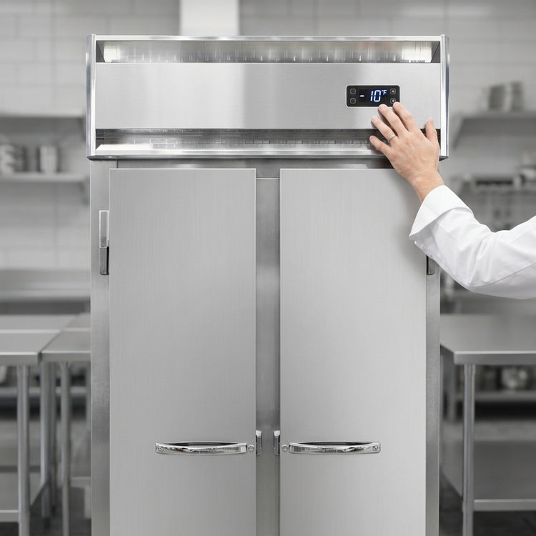 Product image #3 for Continental Refrigerator 2FSNSS Two-Section Shallow Depth Reach-In Freezer with Solid Doors