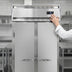 Thumbnail image #3 for Continental Refrigerator 2FSNSS Two-Section Shallow Depth Reach-In Freezer with Solid Doors