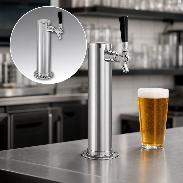 Product image #4 for Perlick Century Extra-Height 3-Inch O.D. Countertop Glycol-Cooled Draft Arm Beer Tower for 1 Faucet