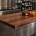Thumbnail image #4 for John Boos Boos Block American Black Walnut Edge Grain Kitchen Countertop, 120 x 32 x 2-1/4 Inches, Varnique Finish