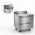 Thumbnail image #4 for Delfield 32-Inch Stainless Steel One-Section Undercounter Freezer Worktop with 2 Drawers and 4-Inch Backsplash