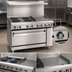 Thumbnail image #4 for Imperial Pro Series 36-Inch Electric Restaurant Range with 4 Round Elements, 12-Inch Thermostatic Griddle, and Convection Oven