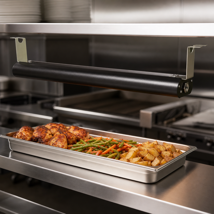 Product image #4 for Vollrath 54-Inch Low Profile Unlighted Heat Strip, Aluminum Housing, Black Powder Coat, 208V