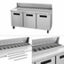 Thumbnail image #4 for Hoshizaki Steelheart SR72B-12 72-Inch Three-Section Sandwich Top Refrigerated Prep Table