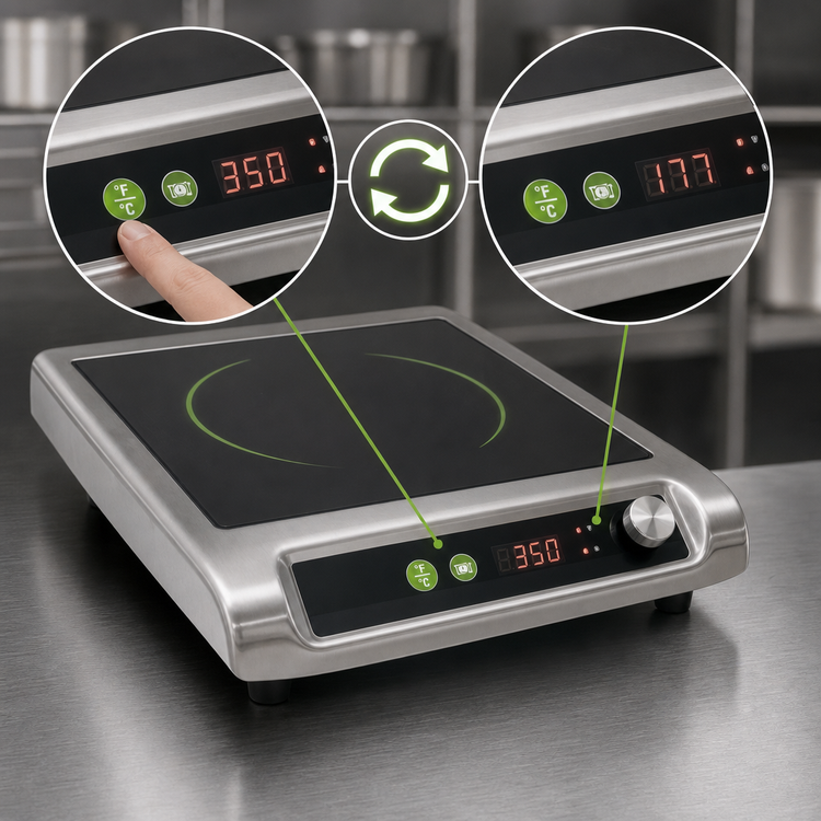 Product image #5 for Vollrath Mirage Pro Countertop Induction Range, 1400W, 120V, Single Burner