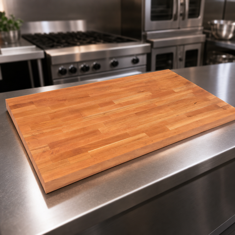 Product image #4 for Boos Block American Cherry Blended Edge Grain Kitchen Countertop, 144 x 27 x 1-1/2 Inch, Varnique Finish