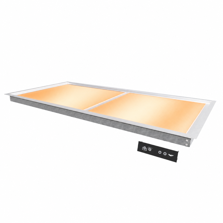 Product image #4 for Vollrath Recessed Drop-In Heated Warming Shelf, 56 Inch, Dual Zone, Digital Thermostatic, Stainless Steel, 120V