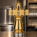 Thumbnail image #4 for Glastender Vienna 3-Faucet Single-Column Polished Brass Glycol-Cooled Draft Dispensing Tower