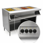 Thumbnail image #4 for Eagle Group Spec-Master SHT4CB-240-3 63.5-Inch Electric Sealed-Well Hot Food Table, 4-Pan, Stainless Steel, AutoFill
