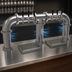 Thumbnail image #4 for Pipe Bridge Countertop Air-Cooled Draft Dispensing Tower with 6 Faucets