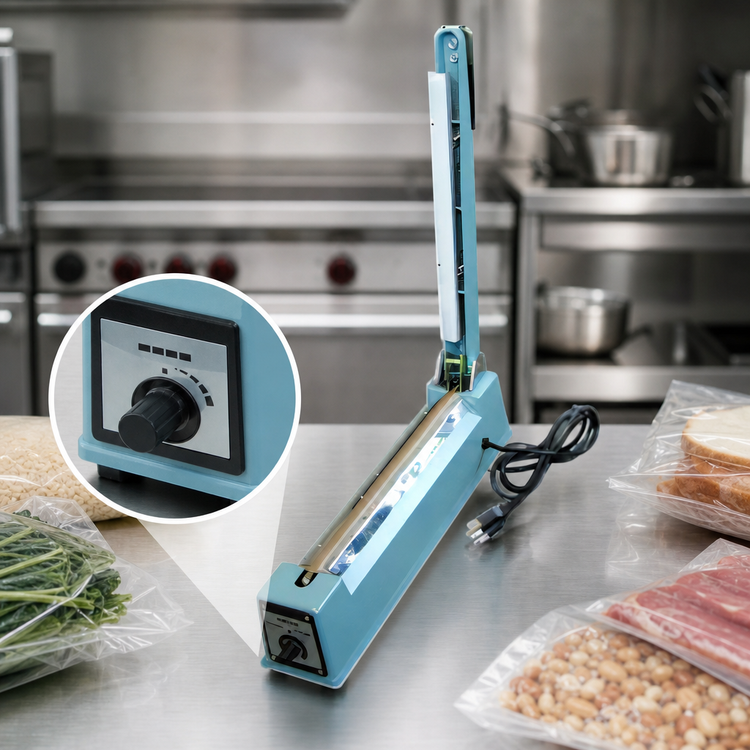 Product image #4 for Omcan Manual Countertop Impulse Bag Sealer with 20-Inch Seal Bar
