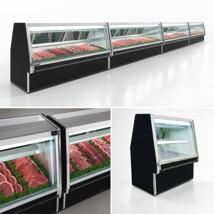 Product image #4 for Howard-McCray 34E Series Red Meat Service Case, 76-1/2 in. W, Self-Contained Refrigeration