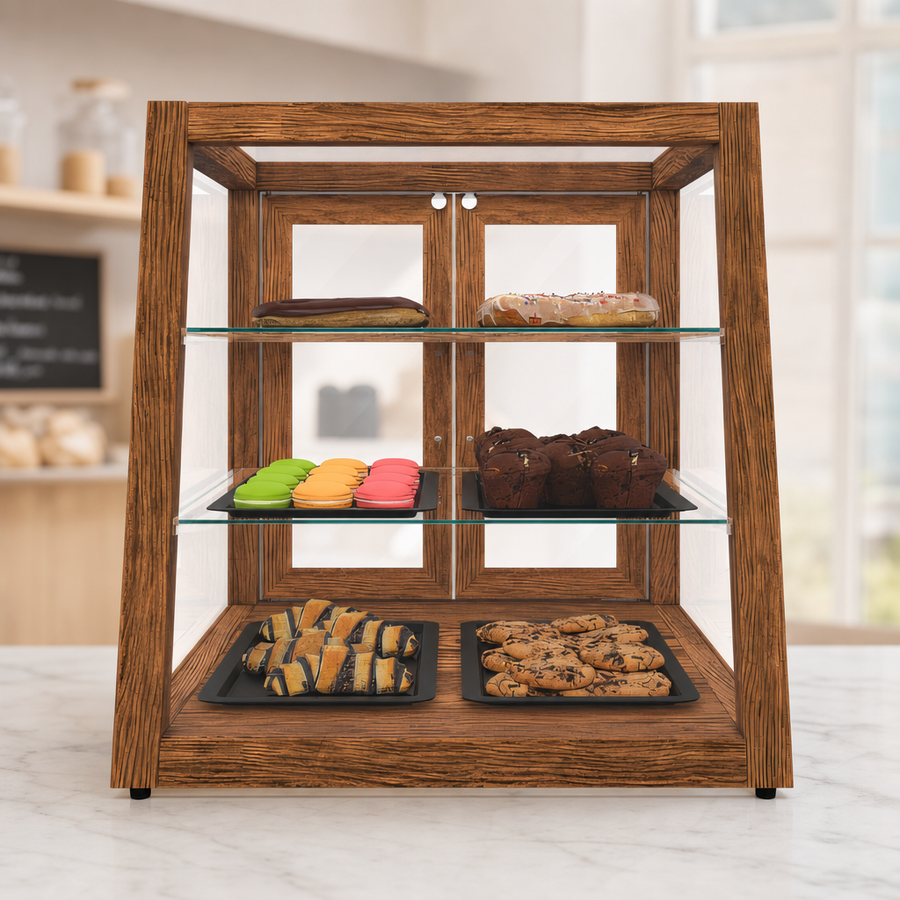 Three Tempered-Glass Shelves