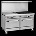 Thumbnail image #4 for Southbend Ultimate 60-Inch Commercial Gas Combination Range with 6 Open Burners, 24-Inch Griddle, Convection Oven and Cabinet Base