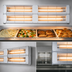 Thumbnail image #4 for Hatco Glo-Ray 120-Inch Double Lighted Infrared Strip Heater, Aluminum, 6200 Watt