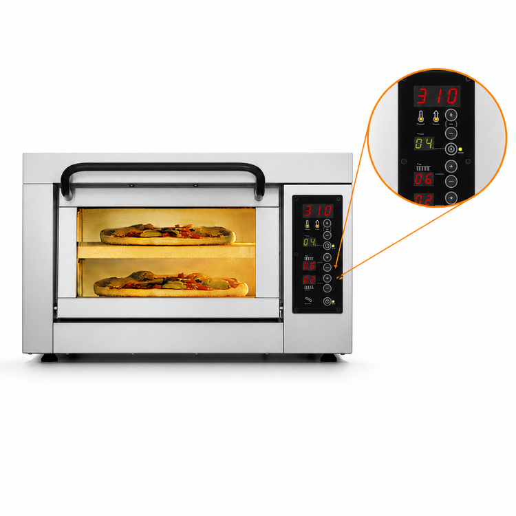 Product image #4 for PizzaMaster PM 401ED-2 Countertop Electric Stone Hearth Pizza Oven with 1 Chamber and 2 Hearthstones