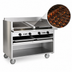 Thumbnail image #4 for Magikitch'n 48-Inch Floor Model Gas-Fired Coal Charbroiler with Round Rod Grate